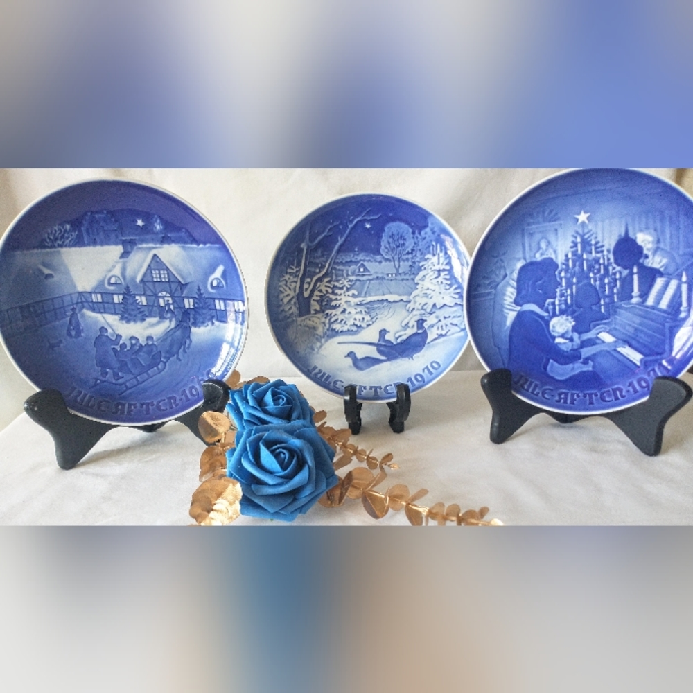 B & G Copenhagen Porcelain Plates - 1969-1971 - Denmark